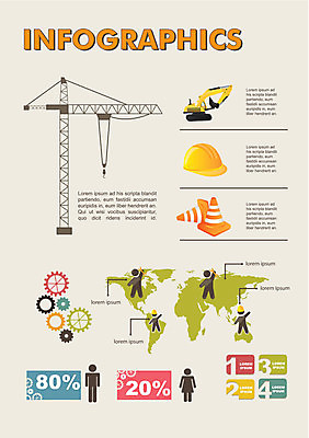 EPS 해외이미지 디자인 산업 지도 일러스트 비즈니스 사람모양 공사 사람없음 인포그래픽 정보 단계 목차 해외202004 해외일러스트 모양 건설업 파일형식 벡터 이미지허브
