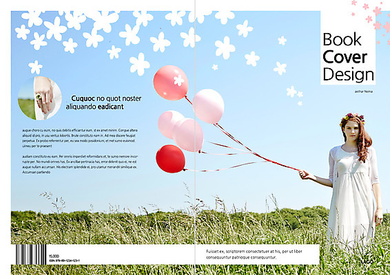 PSD 서양인 외국인 백인 템플릿 편집 표지디자인 북디자인 손 출판디자인 여자 표지 여행 백그라운드 북커버 서기 들기 사람 팜플렛 초원 20대 성인 신체부위 화관 풍선 꽃반지 청년만 성인만 이미지템플릿 꽃 모션 인종 청년 반지 파일형식