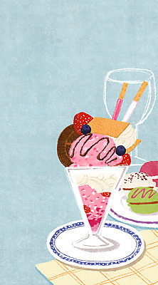 PSD 접시 음식 백그라운드 와인잔 과일 일러스트 딸기 디저트 잔 사람없음 쿠키 직물 천 체크무늬 블루베리 파르페 빼빼로 마카롱 국내일러스트 식기 무늬 술잔 막대과자 파일형식