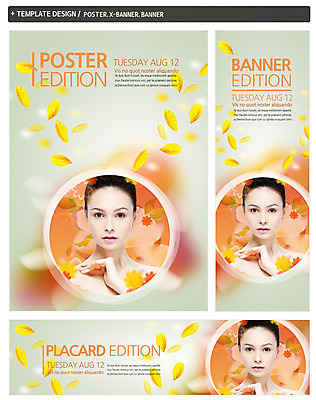 PSD 서양인 외국인 백인 템플릿 배너 배너템플릿 여자 가로배너 꽃잎 꽃 ZIP 포스터 세로배너 컬러 백그라운드 한명 사람 손짓 상반신 성인 앞모습 세트 뷰티 노란색 현수막 여자만 여자한명만 성인여자만 성인만 식물 1 뷰포인트 모션 인종 가로 세로 파일형식