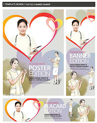 PSD 템플릿 배너 배너템플릿 여자 가로배너 ZIP 포스터 세로배너 백그라운드 의학 청진기 건강 주사기 사람 동양인 성인 세명 세트 한국인 간호사 현수막 하트 건강검진 서류판 여자만 성인여자만 성인만 모양 의료기기 인종 가로 세로 사무용품 의료진 검사_조사 파일형식