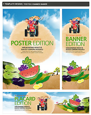 PSD 구름 템플릿 배너 배너템플릿 남자 가로배너 ZIP 포스터 세로배너 아들 백그라운드 채소 과일 가족 하늘 포도 엄마 가지 오이 수박 사람 세명 세트 농사 현수막 아빠 농기구 배추 참외 경운기 자연요소 농업 관계 가로 세로 농기계 파일형식