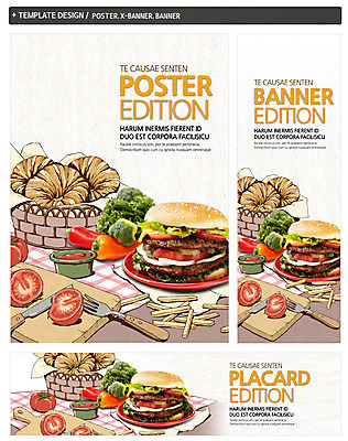 PSD 템플릿 배너 배너템플릿 가로배너 ZIP 포스터 세로배너 음식 빵 백그라운드 포크 토마토 채소 식재료 패스트푸드 사람없음 세트 당근 감자튀김 햄버거 현수막 브로콜리 크루아상 식기 감자 뿌리채소 가로 세로 튀김 인스턴트 파일형식