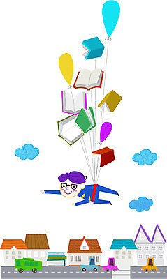 주간 구름 라이프스타일 남자 도로 일러스트 자동차 버스 한명 사람 소년 야외 건물 책 비행 풍선 슈퍼맨 남자만 남자한명만 국내일러스트 AI파일 자연요소 1 건축물 길 어린이 육상교통 교통시설 대중교통 생활 영웅 파일형식 벡터