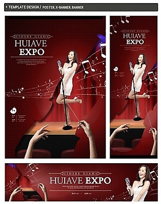 PSD 템플릿 배너 배너템플릿 여자 가로배너 ZIP 포스터 세로배너 문화 예술 백그라운드 음표 노래 문화예술 서기 사람 손짓 성인 두명 세트 공연 무대 현수막 마이크 지휘 여자만 성인여자만 성인만 기호 음악 음향기기 모션 이벤트 가로 세로 파일형식