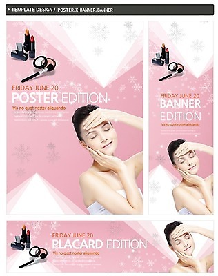 PSD 서양인 외국인 백인 템플릿 배너 배너템플릿 여자 가로배너 ZIP 포스터 세로배너 분홍색 컬러 백그라운드 한명 사람 손짓 상반신 성인 세트 화장 뷰티 눈감음 화장품 립스틱 현수막 붓 눈송이 볼터치 여자만 여자한명만 성인여자만 성인만 1 모션 눈_날씨 인종 가로 세로 파일형식