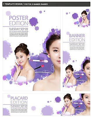PSD 템플릿 배너 배너템플릿 여자 가로배너 ZIP 포스터 세로배너 백그라운드 웃음 들기 사람 동양인 상반신 20대 성인 두명 앞모습 세트 화장 뷰티 한국인 현수막 붓 파우더 여자만 성인여자만 청년만 청년여자만 성인만 뷰포인트 모션 표정 인종 청년 가로 세로 파일형식