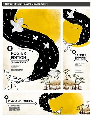 PSD 나무 템플릿 배너 배너템플릿 가로배너 ZIP 포스터 세로배너 백그라운드 새해 초가집 한명 세트 설날 달 현수막 붓 그리기 자연요소 식물 1 명절 모션 한옥 사람 가로 세로 파일형식