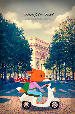 주간 PSD 나무 동물 편집 편집이미지 캐릭터 행복 도로 여유 여행 포토일러 거리 북유럽 북유럽스타일 사람없음 야외 스쿠터 빈티지 편집일러스트 여우 파리_프랑스 독립문 이미지편집 자연요소 식물 감정 유럽 길 컨셉 포유류 교통시설 프랑스 오토바이 스타일 파일형식