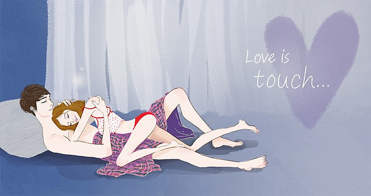 전신 PSD 커플 여자 남자 일러스트 포옹 함께함 실내 사랑 사람 성인 두명 다정 커튼 스킨십 성인만 국내일러스트 감정 컨셉 관계 안기 내부 파일형식