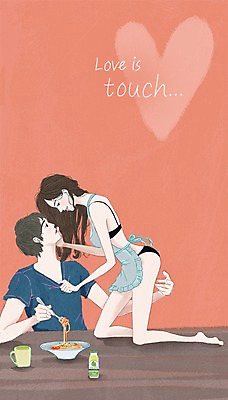 전신 PSD 커플 여자 남자 음식 일러스트 탁자 함께함 스파게티 사랑 사람 성인 두명 컵 앞치마 다정 속옷 스킨십 성인만 국내일러스트 식기 옷 감정 가구 컨셉 관계 파스타 파일형식