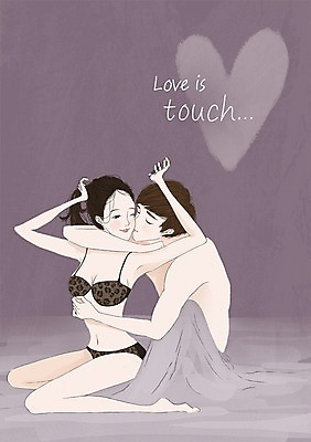 전신 PSD 커플 여자 남자 일러스트 키스 함께함 사랑 사람 성인 두명 다정 속옷 스킨십 성인만 국내일러스트 옷 감정 컨셉 관계 애정표현 파일형식