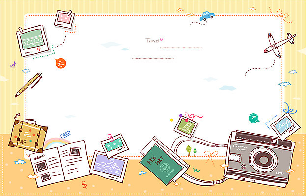 배너 해외여행 여행 액자 백그라운드 가방 일러스트 비행기 프레임 틀 사람없음 카메라 앨범 오브젝트 여행용품 여권 엽서 국내일러스트 AI파일 카드프레임 해외 잡화 항공교통 대중교통 전자제품 편지 파일형식 벡터