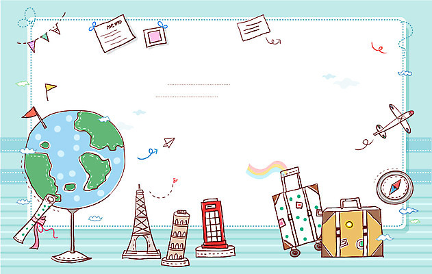 배너 여행 백그라운드 가방 일러스트 비행기 프레임 틀 사람없음 지구본 캐리어 세계여행 나침반 오브젝트 여행용품 엽서 랜드마크 국내일러스트 AI파일 카드프레임 잡화 항공교통 대중교통 세계 여행가방 편지 파일형식 벡터