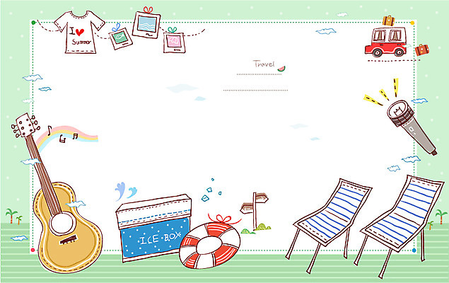 배너 여행 백그라운드 의자 일러스트 프레임 틀 사람없음 여름 반팔티셔츠 기타 손전등 오브젝트 여행용품 엽서 튜브 캠핑카 아이스박스 기념사진 국내일러스트 AI파일 카드프레임 계절 가구 티셔츠 자동차 현악기 조명 편지 파일형식 벡터