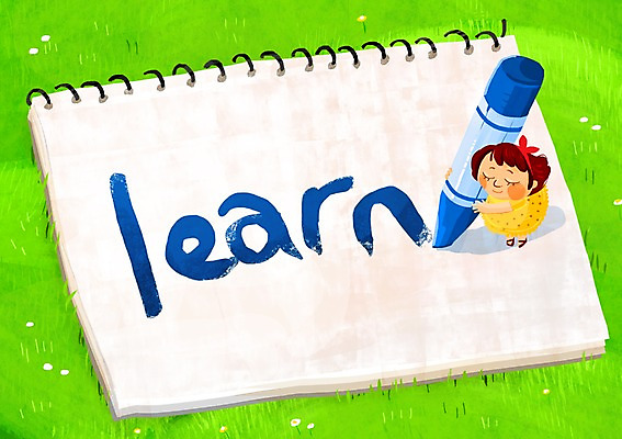 PSD 영어 여자 어린이교육 교육 어린이 일러스트 한명 사람 소녀 스케치북 크레파스 영재 여자만 여자한명만 어린이만 소녀만 소녀한명만 국내일러스트 문자 1 학용품 파일형식