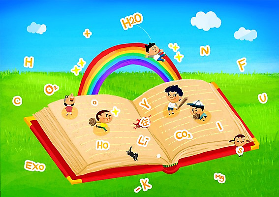 주간 PSD 여자 어린이교육 교육 남자 어린이 무지개 일러스트 놀이 사람 여러명 야외 책 친구 야구 미끄럼틀 영재 화학기호 어린이만 국내일러스트 자연요소 기호 다수 관계 구기 놀이기구 파일형식