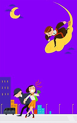 PSD 구름 학생 여자 남자 백그라운드 일러스트 사람 성인 야외 세명 달 야간 판사 법 납치 손오공 성인만 국내일러스트 자연요소 범죄 법률가 파일형식