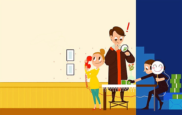 PSD 여자 남자 백그라운드 돈 일러스트 집안 실내 사람 성인 세명 판사 법 통화 보이스피싱 성인만 국내일러스트 모션 내부 재산 법률가 피싱 파일형식