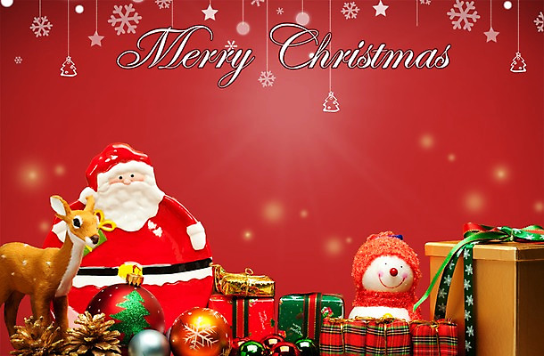 PSD 편집 편집이미지 문자 영어 컬러 백그라운드 크리스마스장식 크리스마스 공 눈사람 사슴 선물 이벤트 사람없음 빨간색 선물상자 산타클로스 이미지편집 기념일 포유류 상자 파일형식