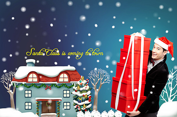 PSD 서양인 외국인 식물 편집 편집이미지 남자 리본 백그라운드 크리스마스 산타모자 포토일러 주택 합성일러스트 선물 한명 사람 풍경 이벤트 성인 선물상자 크리스마스트리 눈 남자만 남자한명만 성인남자만 성인만 이미지편집 자연요소 모자_잡화 1 기념일 날씨 인종 건물 상자 파일형식