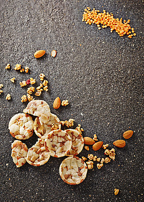 포토 JPG 스튜디오촬영 음식 백그라운드 디저트 실내 사람없음 하이앵글 과자 견과류 아몬드 렌즈콩 오트밀 국내포토 뷰포인트 내부 파일형식 귀리