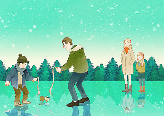 주간 PSD 나무 식물 여자 남자 딸 행복 아들 어린이 백그라운드 겨울 일러스트 가족 엄마 함께함 사람 풍경 여러명 성인 강 얼음 화목 눈 아빠 야간 팽이놀이 겨울배경 국내일러스트 자연요소 계절 감정 다수 컨셉 관계 놀이 날씨 파일형식