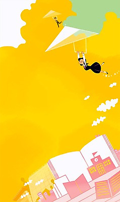 PSD 구름 학생 여자 교육 남자 행복 교복 백그라운드 일러스트 학교 청소년 하늘 휴식 사람 두명 건물 책 기쁨 자유 탈출 즐거움 행글라이더 일탈 십대만 국내일러스트 자연요소 건축물 옷 감정 스포츠 컨셉 파일형식