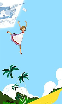 PSD 식물 구름 여자 행복 모래 바다 백그라운드 가사 일러스트 하늘 엄마 휴식 한명 사람 성인 야자수 앞치마 기쁨 자유 탈출 즐거움 일탈 여자만 여자한명만 성인여자만 성인만 국내일러스트 자연요소 나무 1 감정 컨셉 가족 파일형식