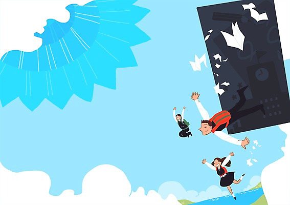 PSD 구름 학생 여자 교육 남자 행복 교복 바다 백그라운드 가방 일러스트 학교 청소년 하늘 휴식 사람 세명 기쁨 자유 탈출 즐거움 일탈 십대만 국내일러스트 자연요소 잡화 옷 감정 컨셉 파일형식