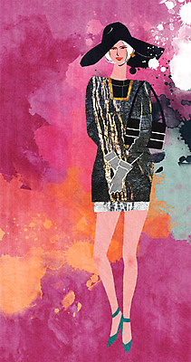 전신 PSD 모델 모자 여자 패션 포즈 장갑 백그라운드 일러스트 한명 사람 성인 물감 우아함 하이힐 번짐 여자만 여자한명만 성인여자만 성인만 국내일러스트 1 잡화 구두 컨셉 미술도구 여성화 파일형식 효과