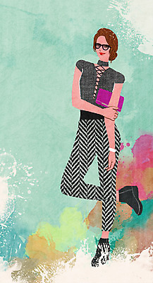 전신 PSD 모델 여자 패션 포즈 백그라운드 일러스트 한명 사람 성인 선글라스 물감 우아함 번짐 여자만 여자한명만 성인여자만 성인만 국내일러스트 1 안경 컨셉 미술도구 파일형식 효과