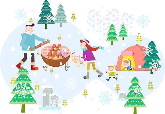 주간 나무 라이프스타일 계절 여자 남자 음식 여행 겨울 일러스트 가족 엄마 산 함께함 텐트 어류 사람 여러명 야외 화목 캠핑 자녀 눈 꼬치 아빠 바비큐 구이 즐거움 산속 겨울캠프 국내일러스트 AI파일 자연요소 식물 감정 다수 컨셉 관계 레저 날씨 캠핑도구 생활 수중동물 파일형식 벡터