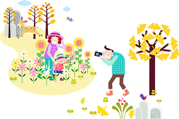 주간 나무 식물 동물 모자 라이프스타일 계절 여자 남자 꽃 어린이 여행 일러스트 가족 조류 엄마 사슴 해바라기 산 함께함 사람 성인 야외 세명 소풍 카메라 사진촬영 화목 캠핑 가을 자녀 아빠 즐거움 은행잎 산속 국내일러스트 AI파일 자연요소 잡화 감정 컨셉 잎 포유류 관계 레저 생활 전자제품 야외활동 촬영 파일형식 벡터