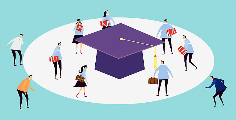 학생 여자 교육 남자 교복 백그라운드 일러스트 학사모 청소년 성공 사람 여러명 책 경쟁 목표 열정 십대만 국내일러스트 AI파일 모자_잡화 옷 감정 다수 컨셉 졸업 파일형식 벡터