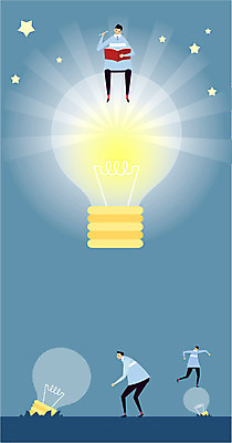 학생 교육 남자 교복 별 백그라운드 일러스트 전구 청소년 성공 아이디어 사람 세명 빛 경쟁 목표 열정 남자만 십대만 십대남자만 국내일러스트 AI파일 자연요소 옷 감정 컨셉 파일형식 벡터