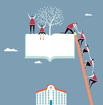 주간 나무 구름 학생 여자 교육 남자 교복 백그라운드 일러스트 학교 청소년 성공 협력 사람 여러명 야외 책 연필 경쟁 목표 오르기 열정 십대만 국내일러스트 AI파일 자연요소 식물 옷 감정 다수 컨셉 모션 학용품 필기구 파일형식 벡터
