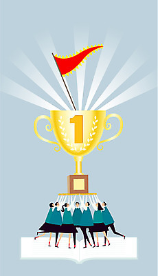 학생 여자 교육 남자 교복 백그라운드 일러스트 청소년 성공 협력 사람 여러명 책 경쟁 깃발 우승 수상_상을받음 목표 트로피 열정 십대만 국내일러스트 AI파일 옷 감정 다수 컨셉 최고 상_우승 파일형식 벡터