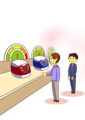 전신 PSD 남자 일러스트 사람 성인 두명 가전제품 에너지 절약 변화 낭비 밥솥 에너지효율 효율 남자만 성인남자만 성인만 국내일러스트 컨셉 주방용품 파일형식