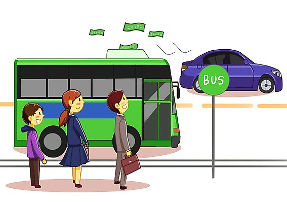 주간 PSD 학생 여자 남자 도로 어린이 돈 일러스트 자동차 버스 대중교통 사람 성인 야외 세명 에너지 절약 변화 버스정류장 낭비 국내일러스트 자연요소 길 육상교통 교통수단 컨셉 교통시설 재산 역 파일형식