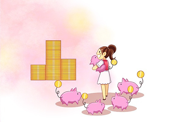 전신 PSD 여자 돈 일러스트 한명 사람 성인 금융 경제 동전 저축 돼지저금통 절약 변화 자산관리 낭비 여자만 여자한명만 성인여자만 성인만 금융의날 국내일러스트 1 컨셉 저금통 재산 파일형식 법정기념일