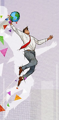 PSD 남자 지구 스포츠 포즈 백그라운드 일러스트 비즈니스 농구 한명 사람 정장 성인 지구본 점프 직장인 비즈니스맨 자신감 삼각형 열정 덩크 남자한명만 성인남자만 국내일러스트 도형 직업 1 옷 감정 모션 구기 남자만 성인만 파일형식