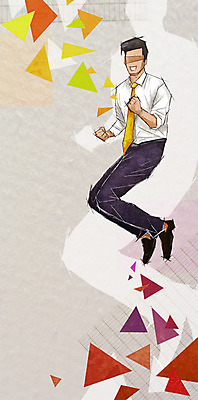 전신 PSD 남자 포즈 백그라운드 일러스트 비즈니스 한명 사람 정장 성인 점프 파이팅 직장인 비즈니스맨 자신감 삼각형 열정 남자한명만 성인남자만 국내일러스트 도형 직업 1 옷 감정 모션 남자만 성인만 파일형식