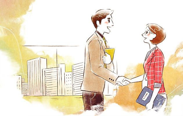 PSD 여자 남자 일러스트 비즈니스 악수 실내 사람 정장 빌딩 성인 두명 비즈니스라이프 사무실 인사 직장인 비즈니스맨 비즈니스우먼 동료 파일 성인만 국내일러스트 직업 라이프스타일 옷 관계 손짓 내부 건물 예절 파일형식