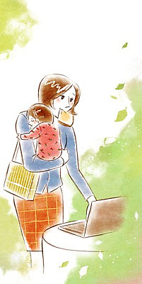 PSD 여자 가방 일러스트 비즈니스 안기 사람 정장 성인 두명 비즈니스라이프 노트북 아기 직장인 비즈니스우먼 식빵 토스트 워킹맘 여자만 국내일러스트 직업 라이프스타일 잡화 옷 빵 모션 엄마 전자제품 파일형식