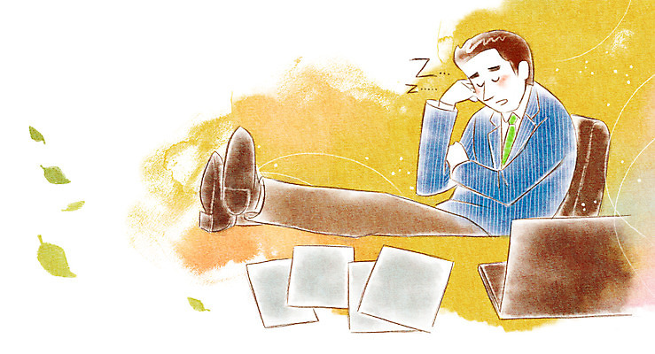 PSD 남자 종이 일러스트 비즈니스 한명 사람 정장 성인 비즈니스라이프 노트북 직장인 비즈니스맨 졸음 책상 남자한명만 성인남자만 국내일러스트 직업 1 라이프스타일 옷 감정 가구 전자제품 남자만 성인만 파일형식