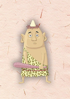 PSD 캐릭터 남자 일러스트 상상 뿔 한명 사람 판타지 방망이 도깨비 남자한명만 일러캐릭터 1 남자만 파일형식