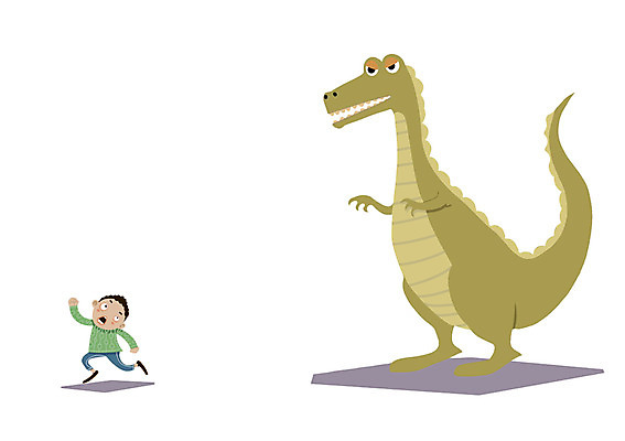 PSD 동물 남자 어린이 일러스트 상상 한명 사람 판타지 탈출 공룡 남자한명만 어린이만 국내일러스트 1 컨셉 파충류 남자만 파일형식