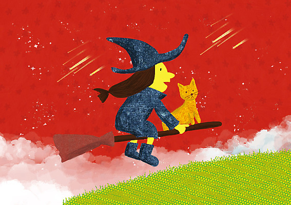 PSD 동물 구름 한마리 여자 어린이 일러스트 상상 하늘 동화 이야기 한명 사람 소녀 판타지 고양이 마법사 비행 유성 빗자루 마녀 마법 별빛 여자만 여자한명만 어린이만 소녀만 소녀한명만 국내일러스트 자연요소 1 별 포유류 빛 반려동물 청소도구 파일형식