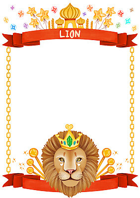 PSD 동물 별 리본 백그라운드 일러스트 프레임 알림판 사람없음 반짝임 귀여움 궁전 사자 쇠사슬 알림 풍선 국내일러스트 자연요소 컨셉 고건축 포유류 모션 파일형식